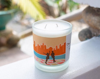 Vela de soja con aroma floral de playa / Vela de regalo para el Día de la Madre / Vela hecha a mano / Vela de jazmín / Vela con ambiente playero / Regalo para mejores amigos / Velas de primavera
