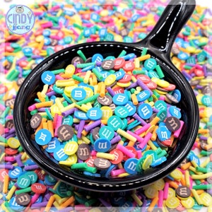 Chocolate Candy Mix • 5g 10g 20g • Polymer Clay Slices Sprinkles for Slime, Resin inserts, Decoden, Tumbler, Nail Art, DIY Craft Projects