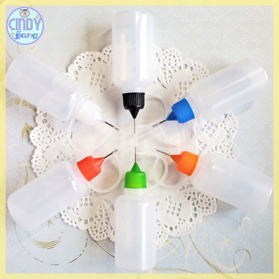 Clear Plastic Needle Tip 30ml Glue Bottle Needle Tip Glue Bottle Rhinestone  Glue Bottle adhesive Bottle rhinestone Tools Empty Bottle 