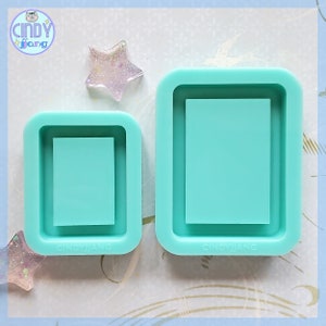 Rectangle Shaker Mold | Small • Large Size | Shiny Silicone Mold for Resin Craft | for UV, Epoxy Resin