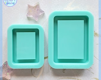 Rectangle Shaker Mold | Small • Large Size | Shiny Silicone Mold for Resin Craft | for UV, Epoxy Resin