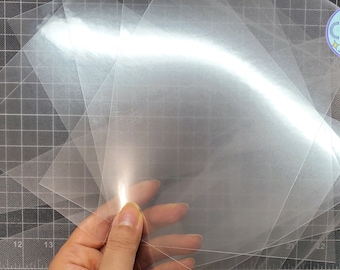 Resin Shaker Film [5.5 x 8.5 inches (=14cm x 21.5cm) / 5pcs / 10 pcs] Transparency Film Sheets