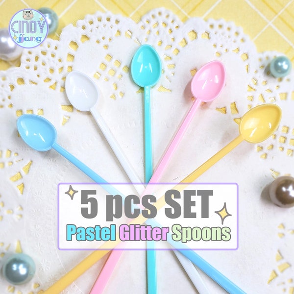 Glitter Spoons Etsy