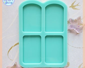X-Ray Marker Silicone Mold | Flat Arch & Rectangle Shapes | Shiny Resin Mold for Jewelry, Wax Melts, Clay, Candy, Food Safe Mold Option