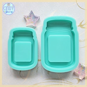 Mason Jar Shaker Mold | Small • Large Size | Shiny Silicone Mold for Resin Craft | for UV, Epoxy Resin