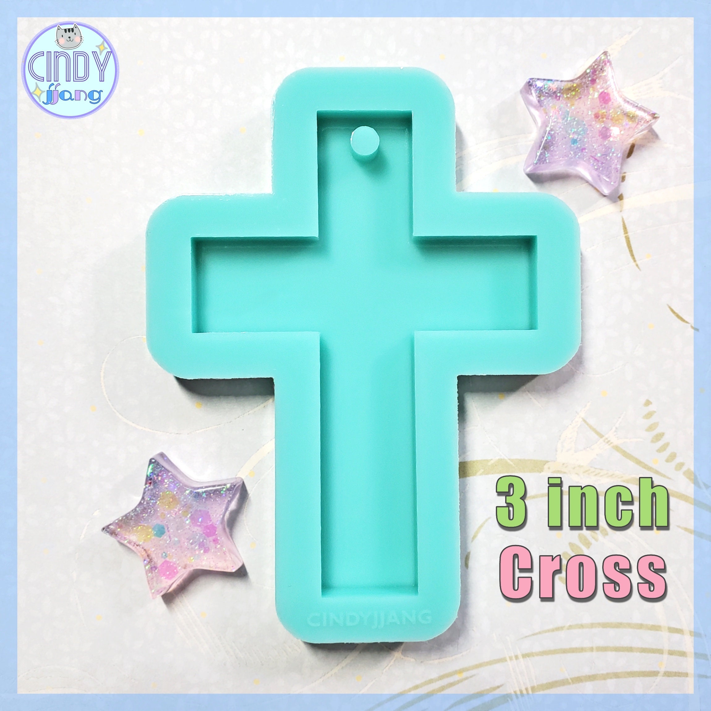 Holographic Cross TagPendant Holographic Silicone Epoxy Resin Mold  Halloween Deco DIY Charms Mold - Silicone Molds Wholesale & Retail -  Fondant, Soap, Candy, DIY Cake Molds