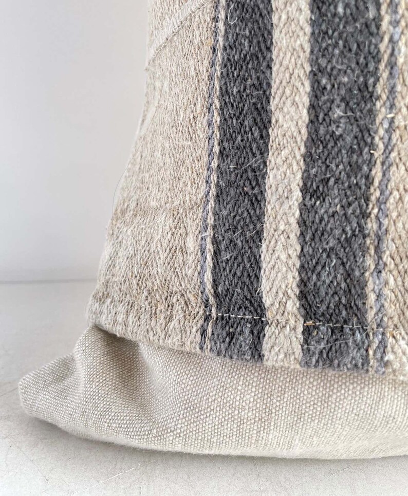 Bloom Home Inc. Linen Grain Sack Pillow - Thumbnail 4