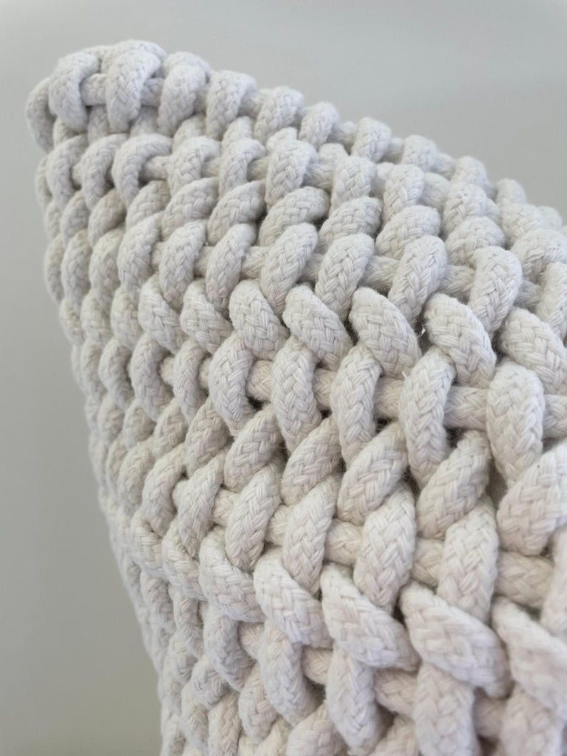 BloomHomeInc Woven Rope Pillow Cover - Thumbnail 3