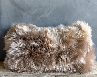 Genuine Sheepskin Lumbar Pillow 12x20