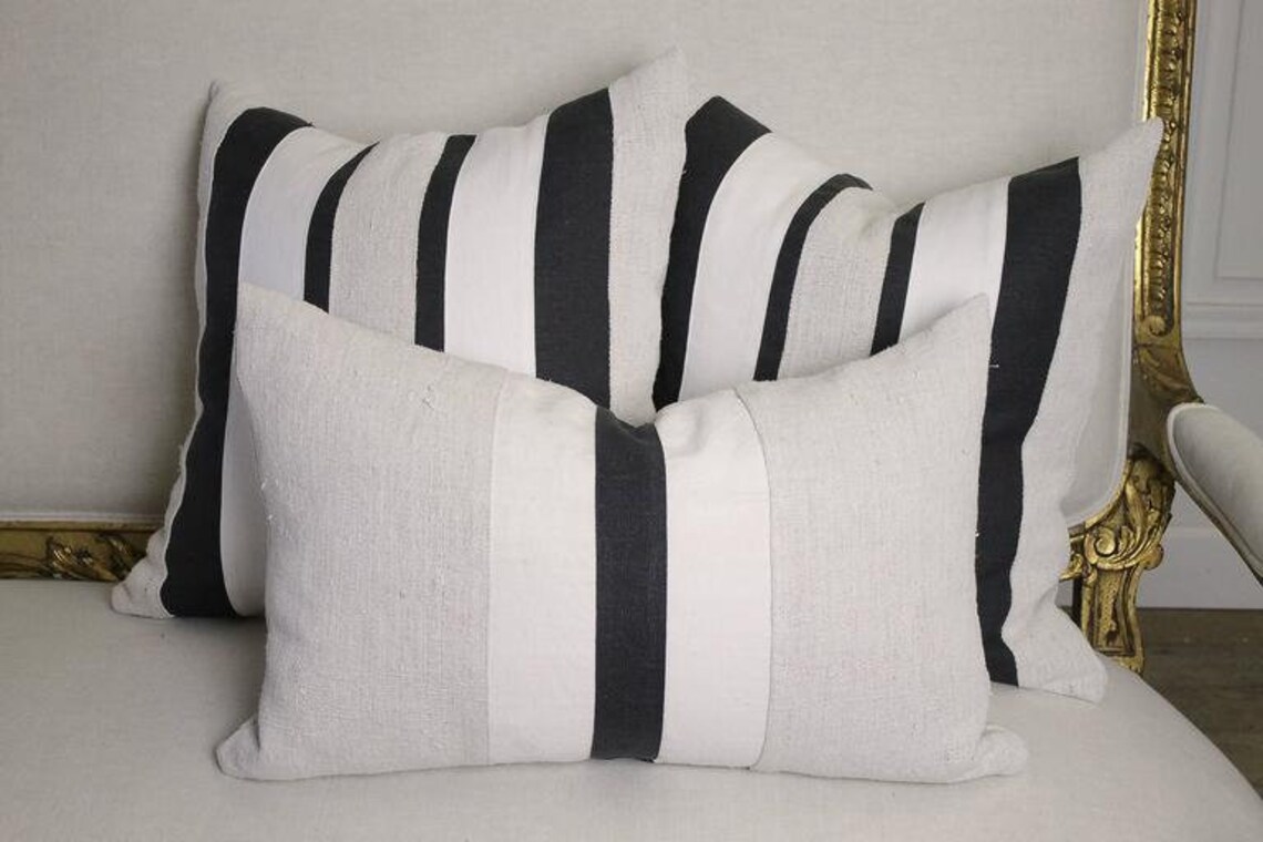 Custommade Pillows From Antique Natural Linens Etsy
