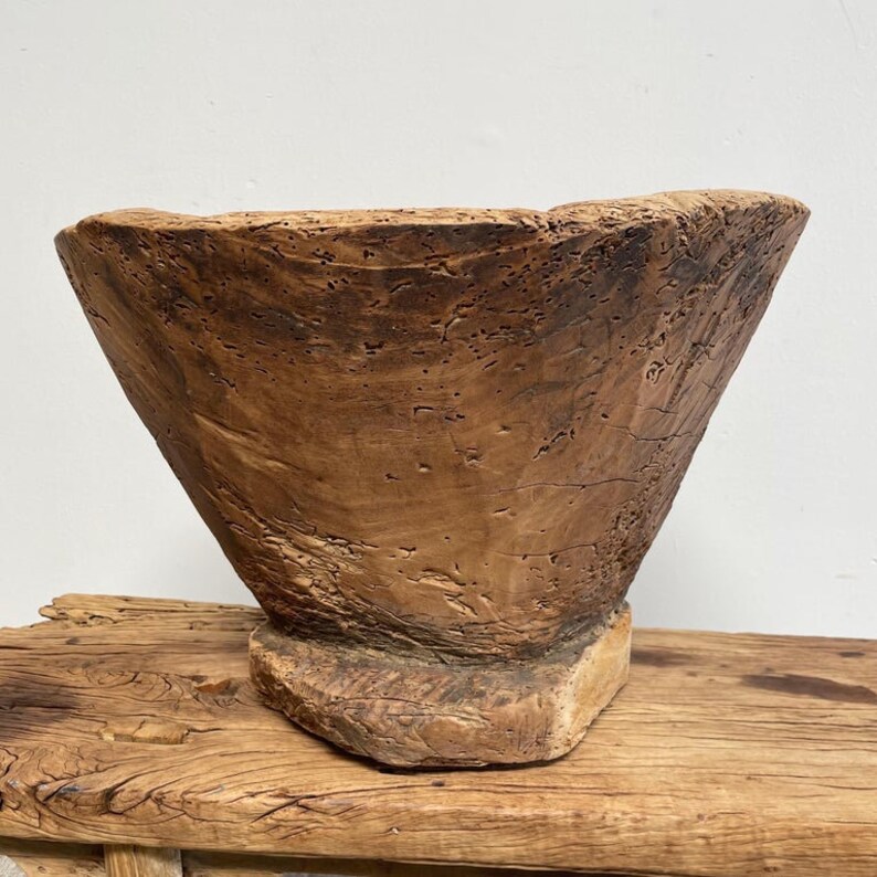 BloomHomeInc Wood Stump Bowl - Thumbnail 3