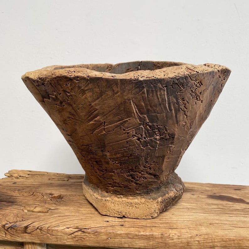 BloomHomeInc Wood Stump Bowl - Thumbnail 4