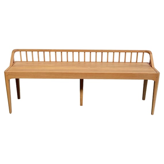 Oak Spindle Bench Etsy UK