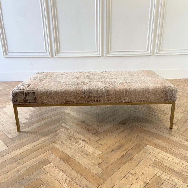 Antique Rug Ottomans Etsy