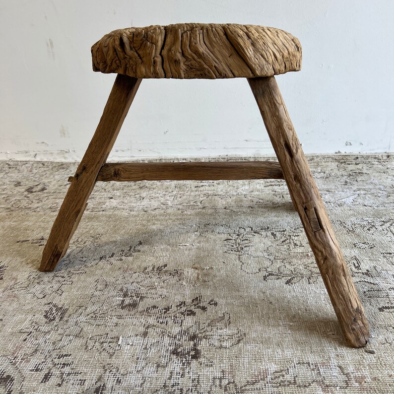 BloomHomeInc Elm Wood Stool