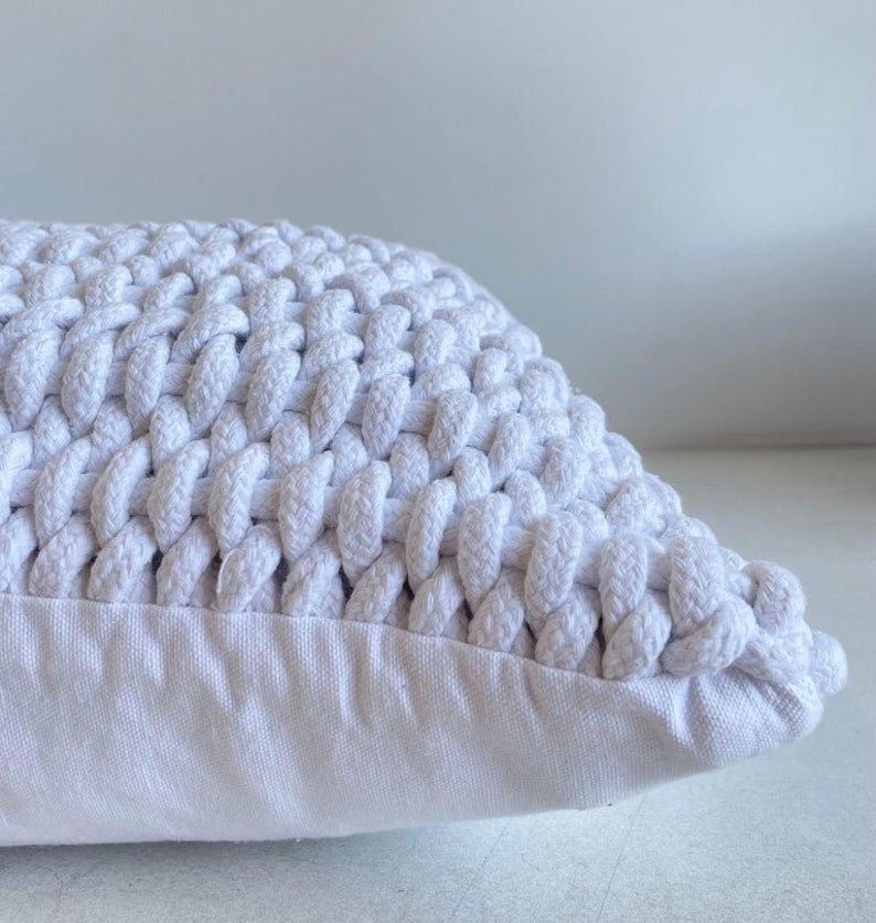 BloomHomeInc Woven Rope Pillow Cover - Thumbnail 4