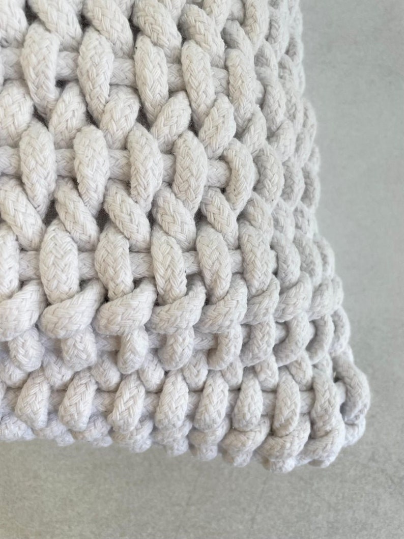 BloomHomeInc Woven Rope Pillow Cover - Thumbnail 5