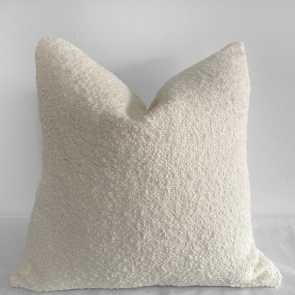 Woven Cotton Boucle Pillow