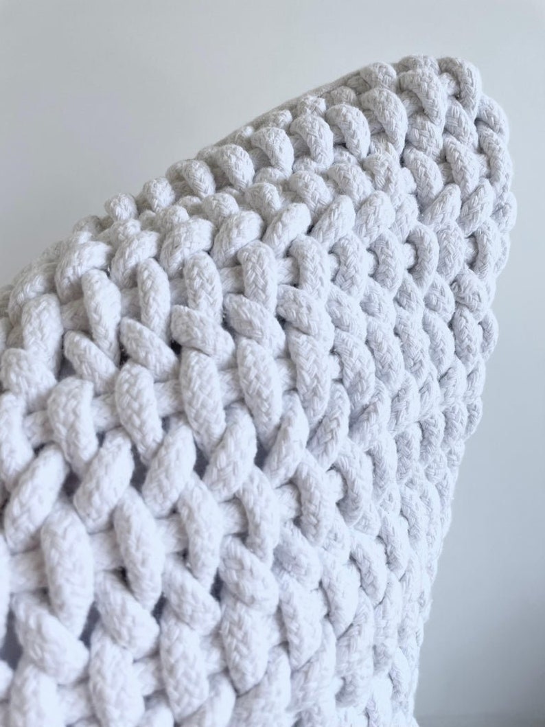 BloomHomeInc Woven Rope Pillow Cover - Thumbnail 2