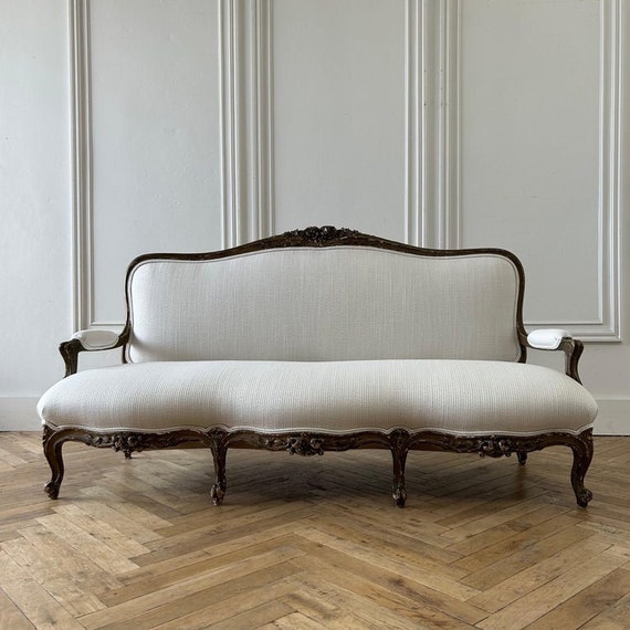 Antique wooden settee discount