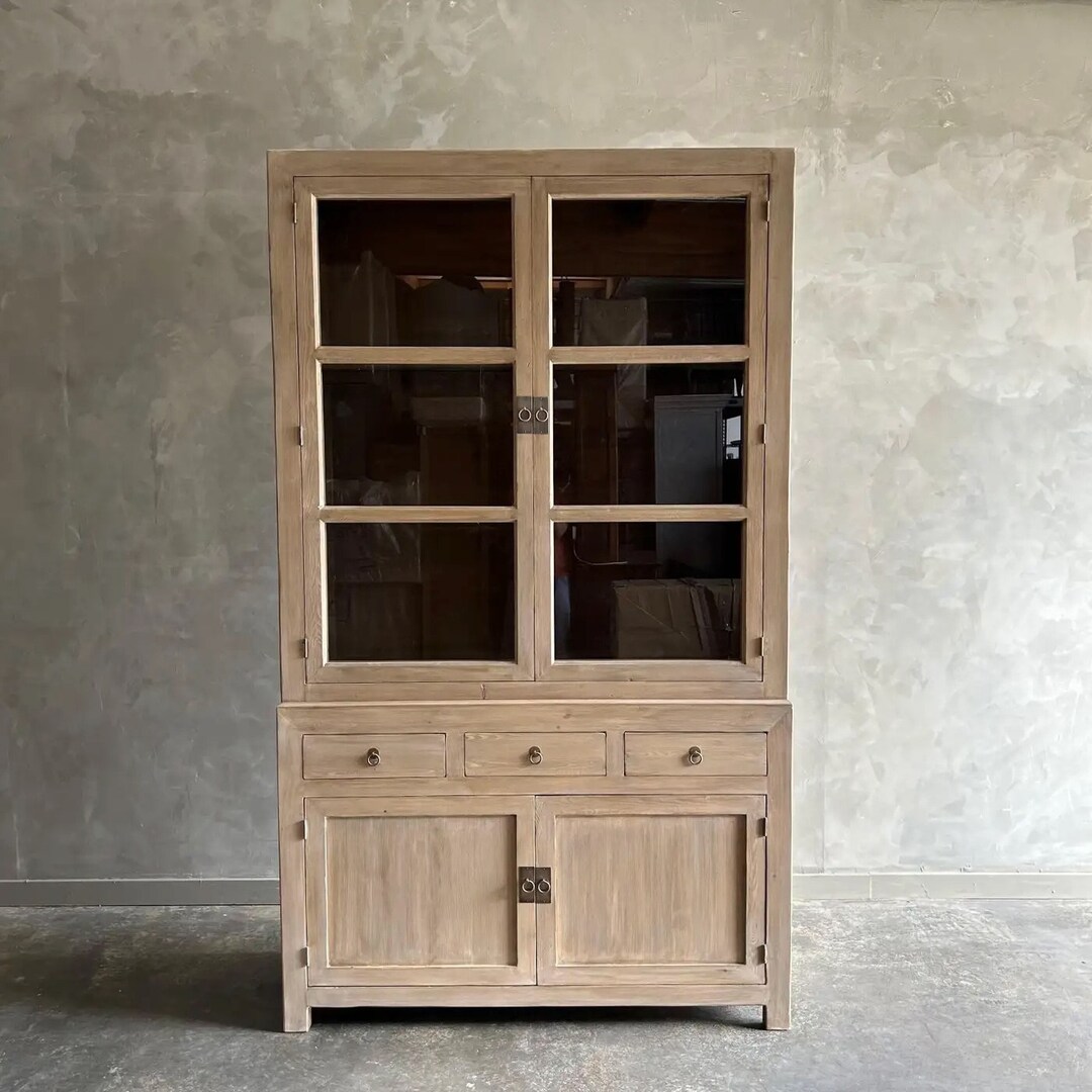 Reclaimed Elm Wood Cabinet or Hutch - Etsy