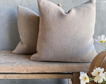 100% Pure Hemp Pillow with Down Feather Insert in Ecorcé