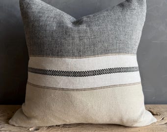 Beeswax Stripe Pillow with Insert