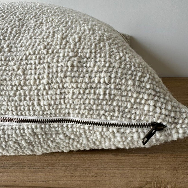 BloomHomeInc Wool Accent Pillow - Thumbnail 4