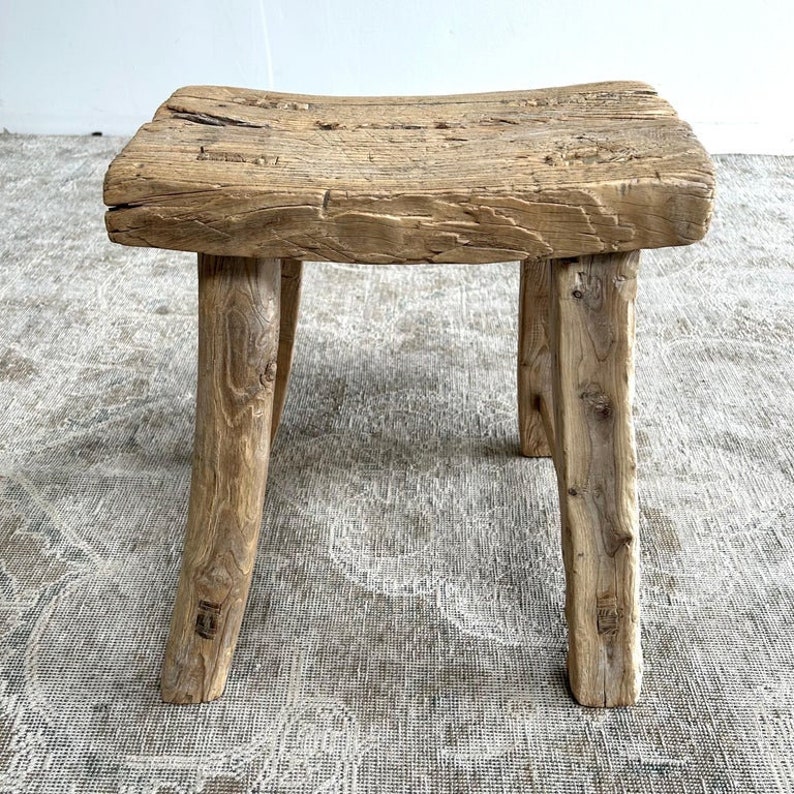 BloomHomeInc Elm Wood Stool