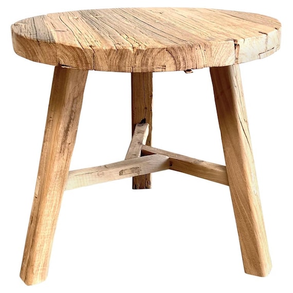 Elm wood side table discount