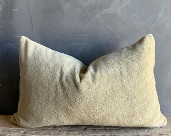 Zak & Fox Moso Lumbar Accent Pillow 100% wool with Down Feather Insert