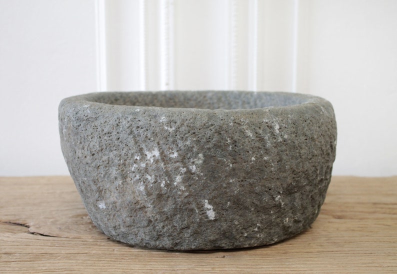 Antique Stone Mortar Bowl image 3