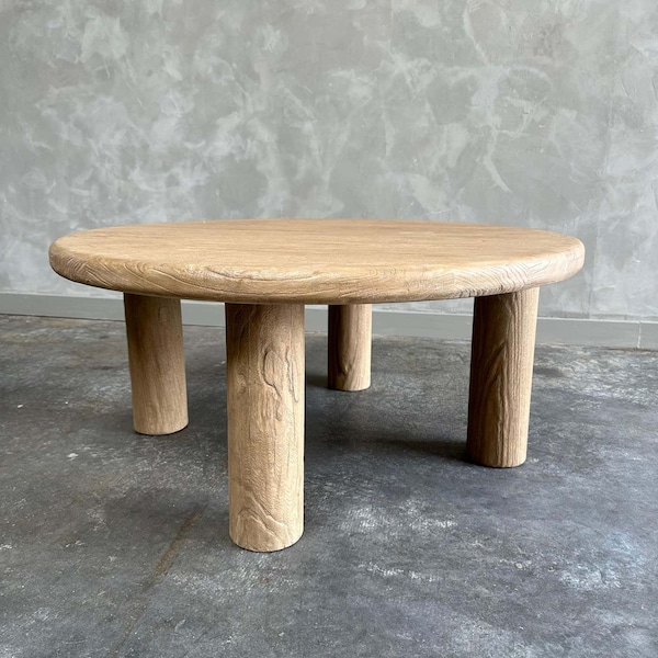 Elm Wood Coffee Table Etsy