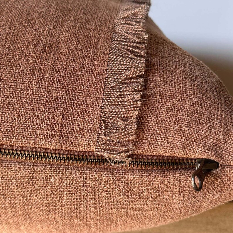 BloomHomeInc Fringe Linen Pillow - Thumbnail 5