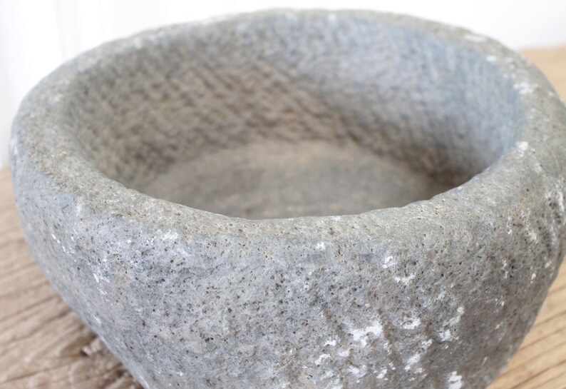 Antique Stone Mortar Bowl image 4