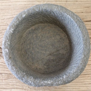 Antique Stone Mortar Bowl image 2