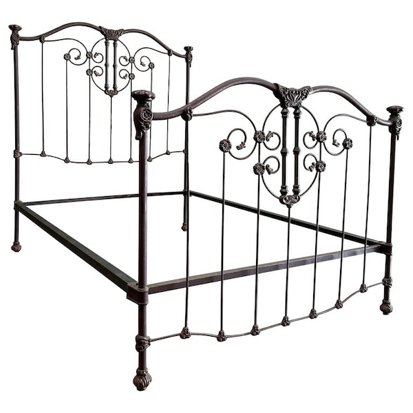 Antique Iron Bed Etsy