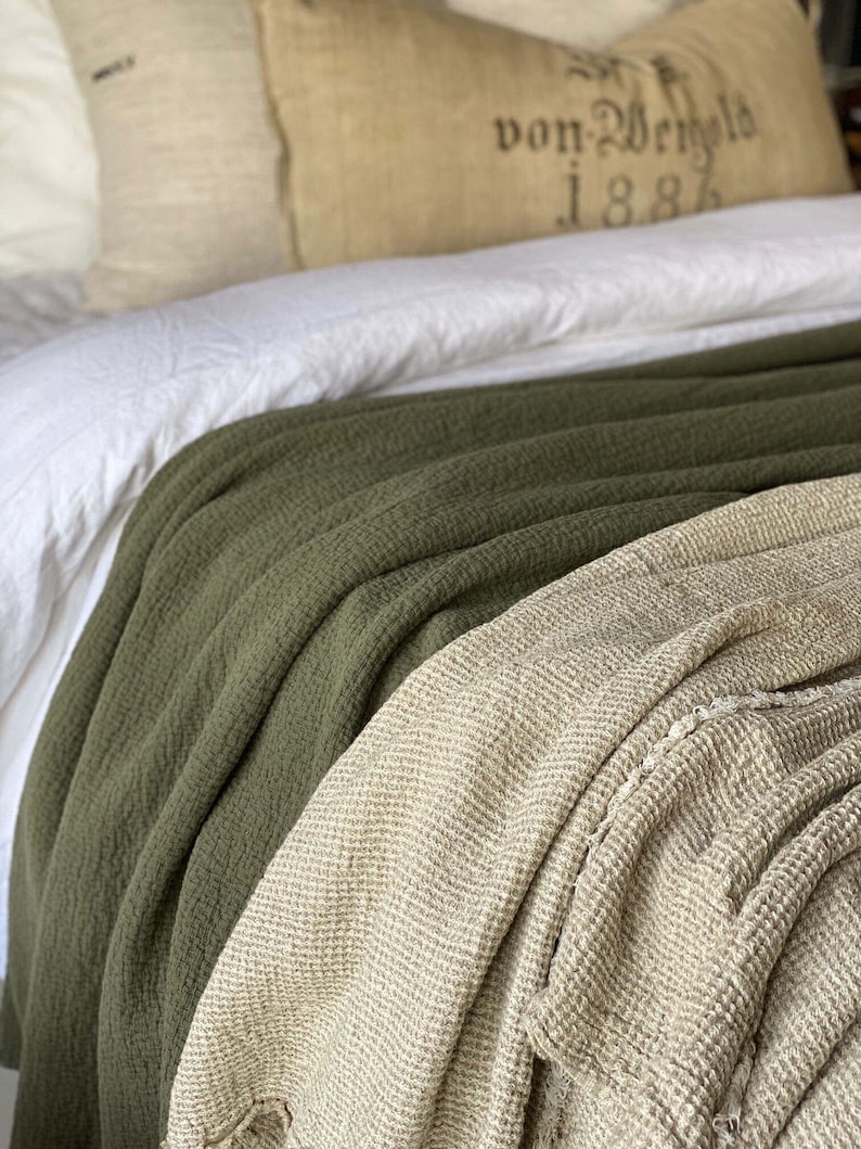 BloomHomeInc Vera Waffle Blanket - Thumbnail 4