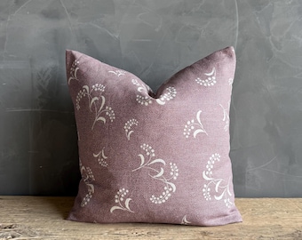 Carolina Irving Mimosa Viola Pillow with Brass Zipper Down Insert 22" x 22"