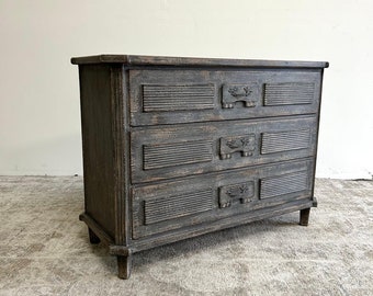 Layla 3 Drawer Commode in Distressed Painted Finish