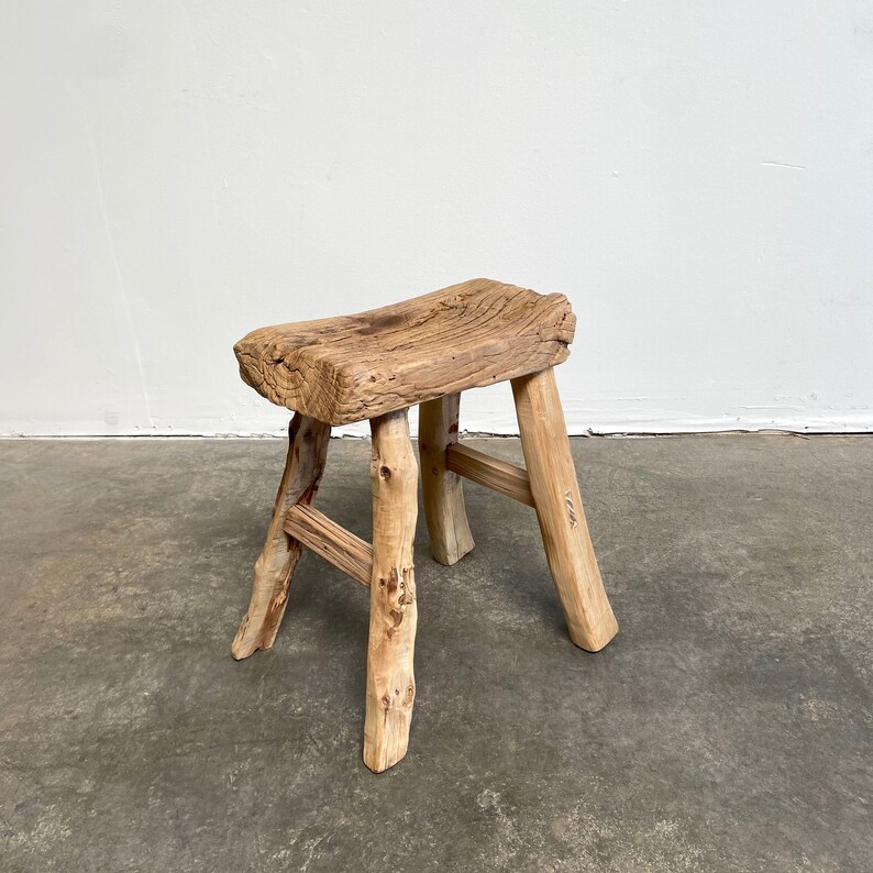 BloomHomeInc Elm Wood Stool
