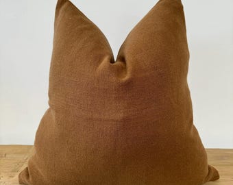 Belgian Linen Pillow in Nairobi with Insert - 25"