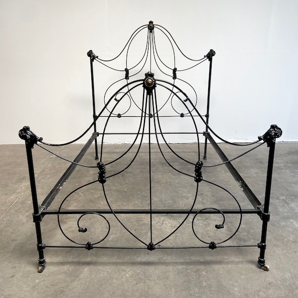 Antique Iron Bed Etsy