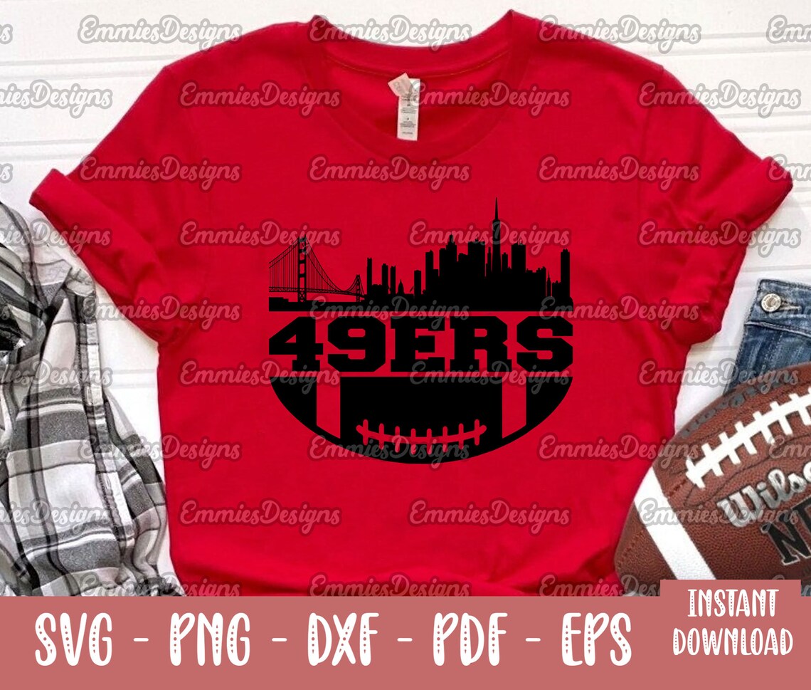 49ers Skyline San Francisco Football Svg Png Cricut Silhouette - Etsy