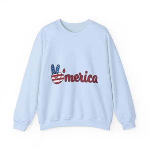 Frieden in Amerika Sweatshirt, Unisex Rundhalsausschnitt, Freizeitkleidung, Geschenk für Vaterländische Feiertage, Alltagskomfort, Ideal für 4.Juli