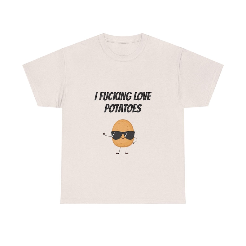 Funny Potato Graphic Unisex Tee, Humorous Foodie T-Shirt image 4