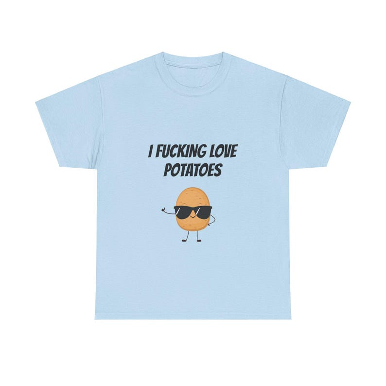 Funny Potato Graphic Unisex Tee, Humorous Foodie T-Shirt image 6