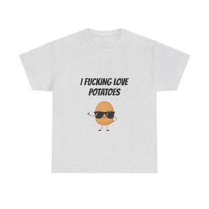 Funny Potato Graphic Unisex Tee, Humorous Foodie T-Shirt image 3