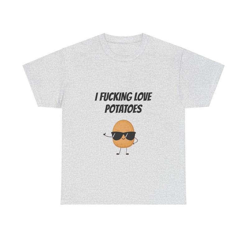 Funny Potato Graphic Unisex Tee, Humorous Foodie T-Shirt image 3