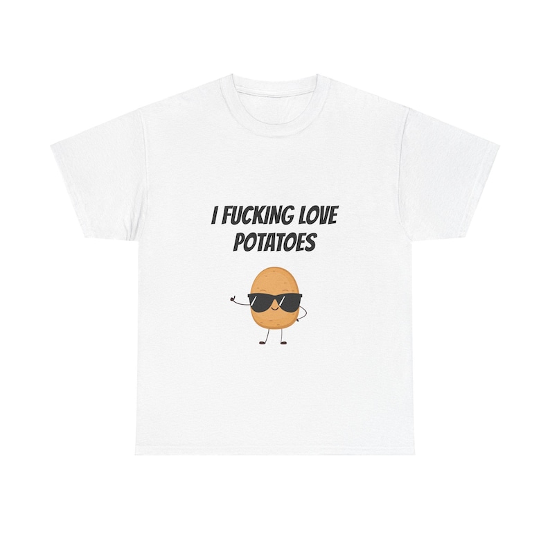 Funny Potato Graphic Unisex Tee, Humorous Foodie T-Shirt image 2